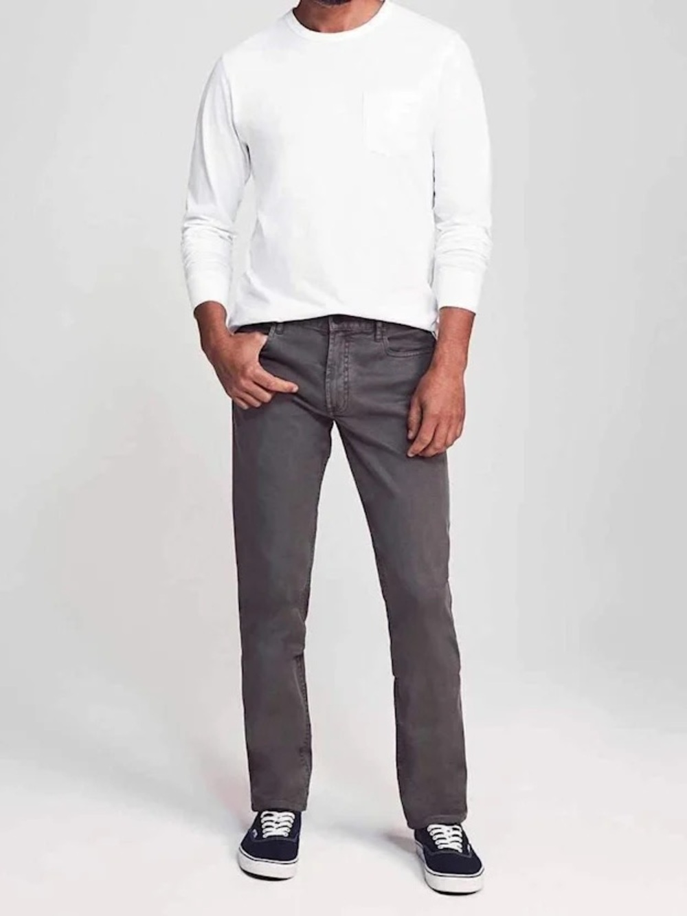 Faherty Original Comfort Twill 5-Pocket Pant Rugged Grey Size 36x34